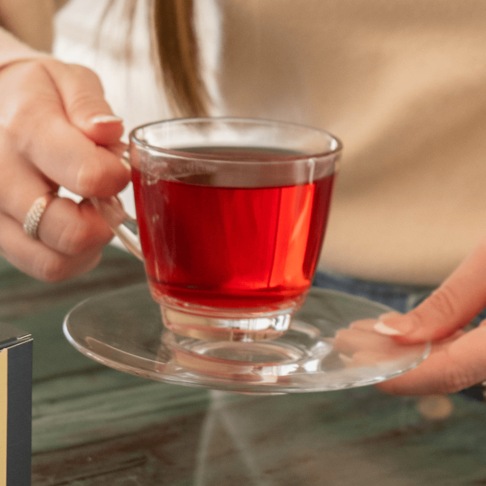 Clear Cup & Saucer  | Tavalon Tea Australia